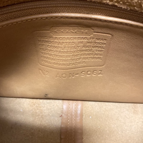 COACH Rambler's Legacy Vintage Tan Leather Shoulder Crossbody Bag 9061 - Picture 13 of 17